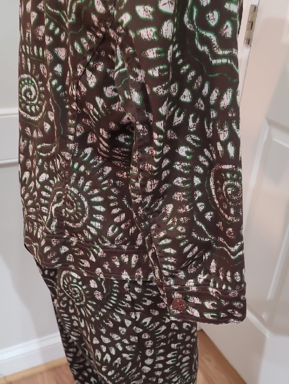 Ruby Rd. Two-Piece Batik-Print Matching Jacket and Pant Set - Size 8 - Picture 5 of 12